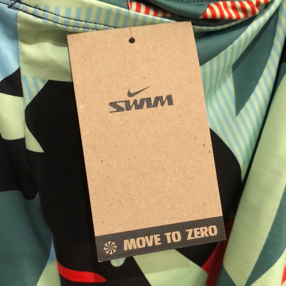 Nike Artistic Green and Red Bikini Swimwear - Picture 2 of 7